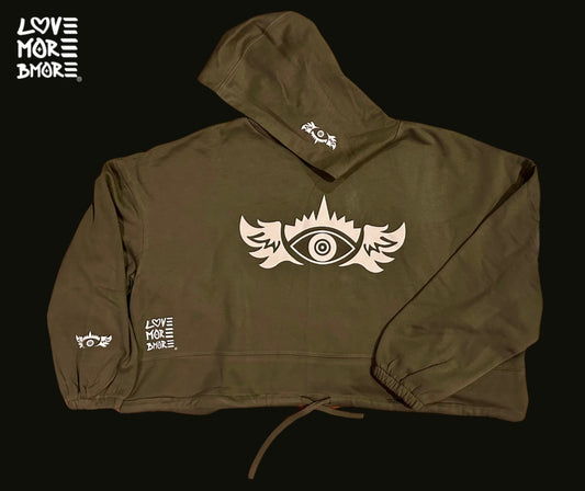 Love Yew Crop Hoodie
