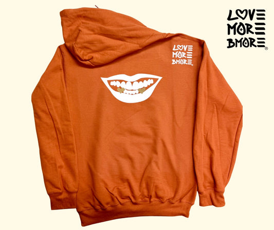The Revolution Will Be Love Rustic Orange hoodie