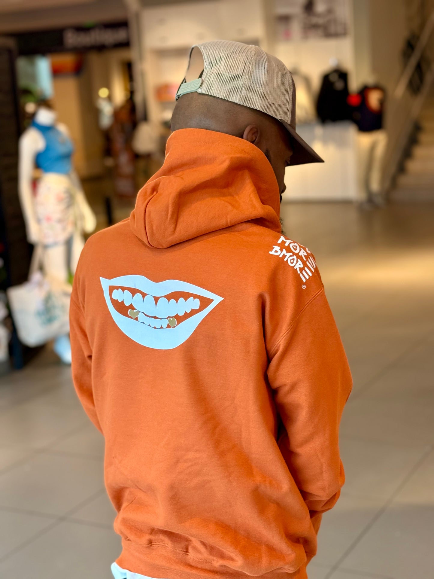 The Revolution Will Be Love Rustic Orange hoodie